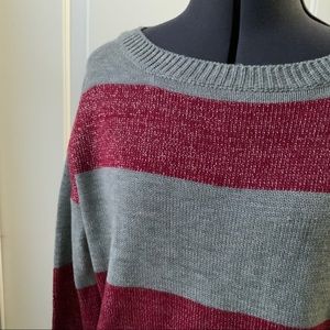 Grace Elements Cropped Crewneck Sweater NWT